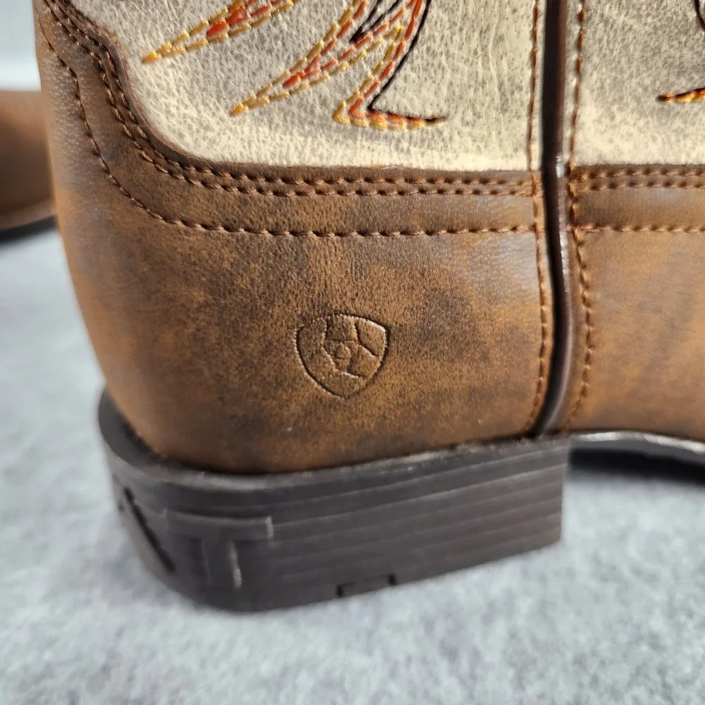 Ariat Youth Storm - Kids Size US 6 - Antique Brown Western Cowboy Boots 10038444